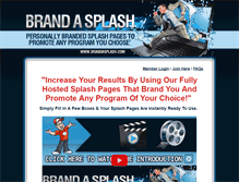 Tablet Screenshot of brandasplash.com